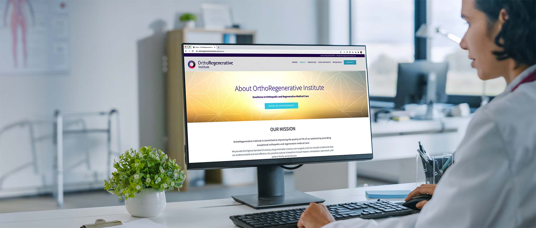 OrthoRegenerative Institute Website by Gold Creative Design in Louisville, KY